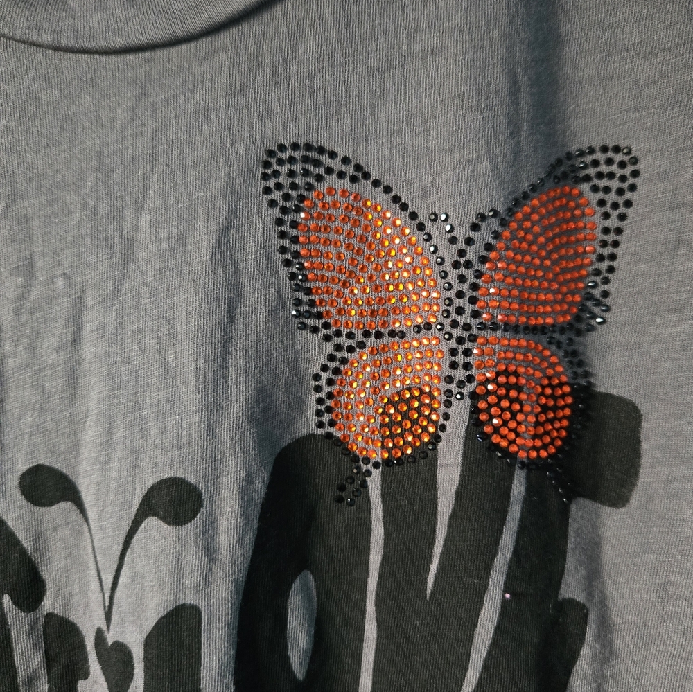 Lauren Moshi Crystal Love Butterfly Edda tee - Picture 8 of 11
